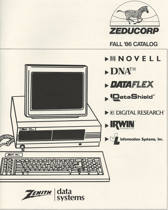 Zeducorp 1986 catalog