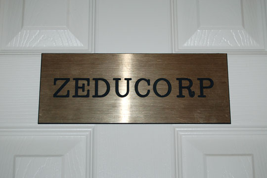 Zeducorp office door